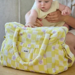 Sale BEBEL Sac à langer Comme un bonbon Romy damier jaune