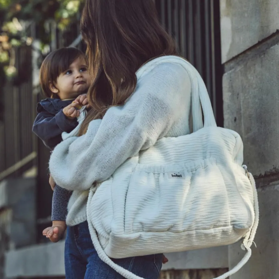 Sac à langer écru Comme un bonbon Wavy|BEBEL Online