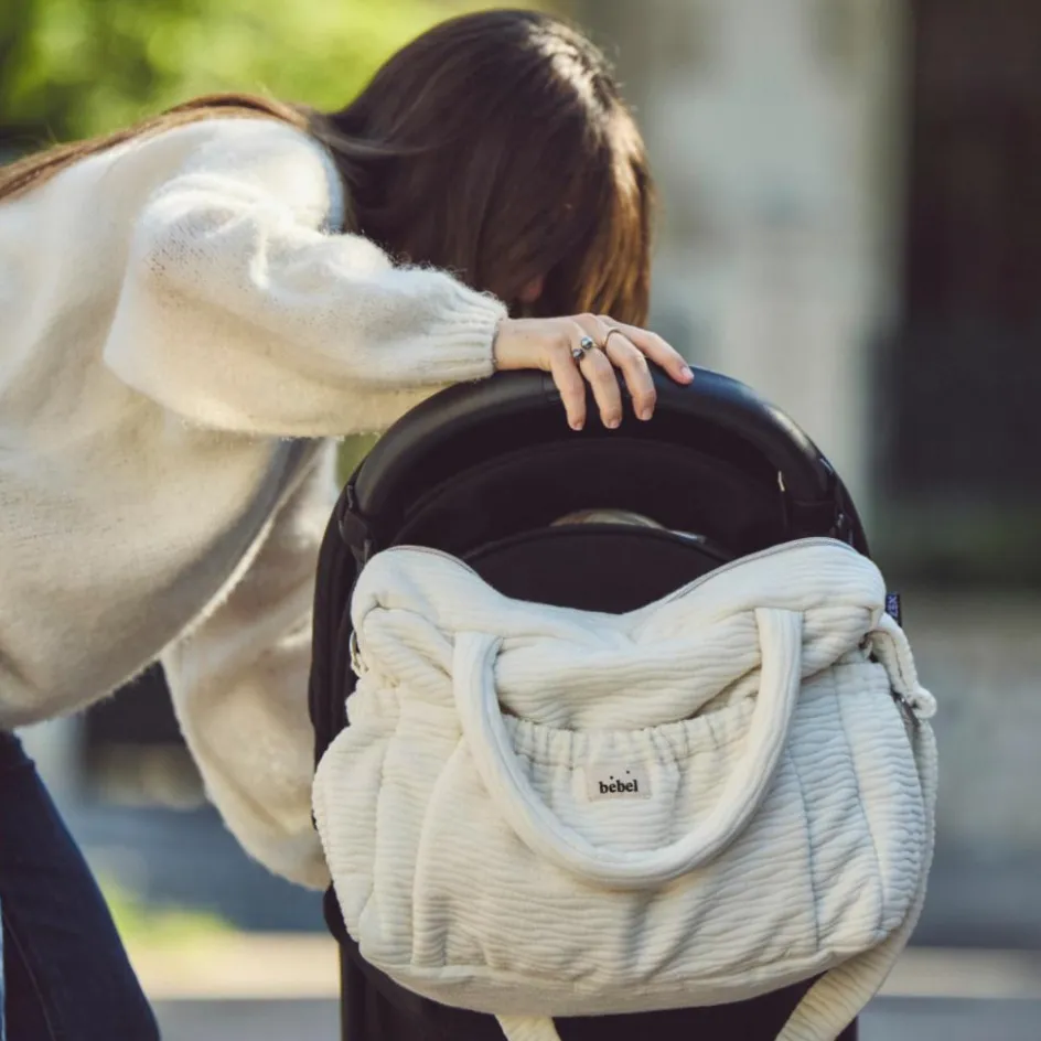 Sac à langer écru Comme un bonbon Wavy|BEBEL Online