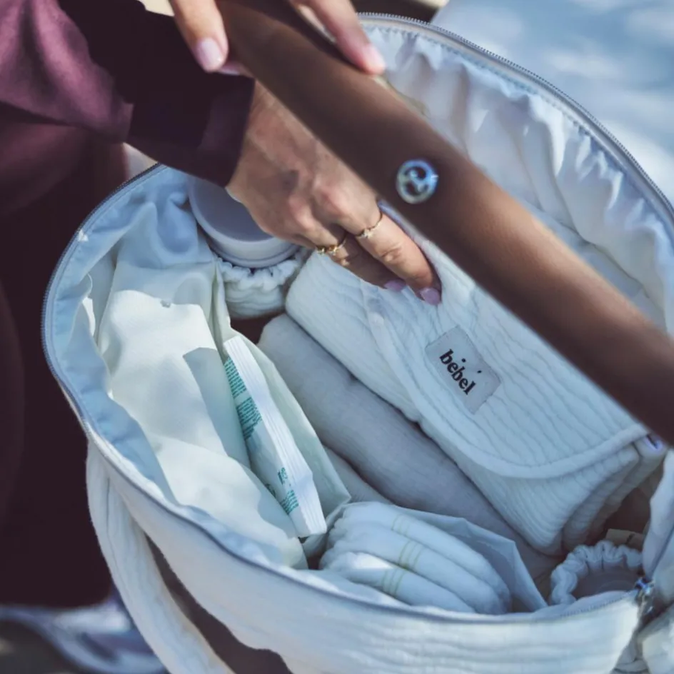 Sac à langer écru Comme un bonbon Wavy|BEBEL Online