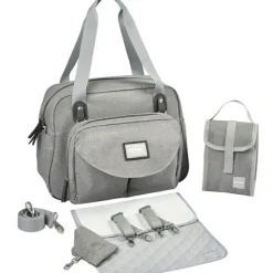 Sac à langer Genève II gris chiné|Béaba Outlet