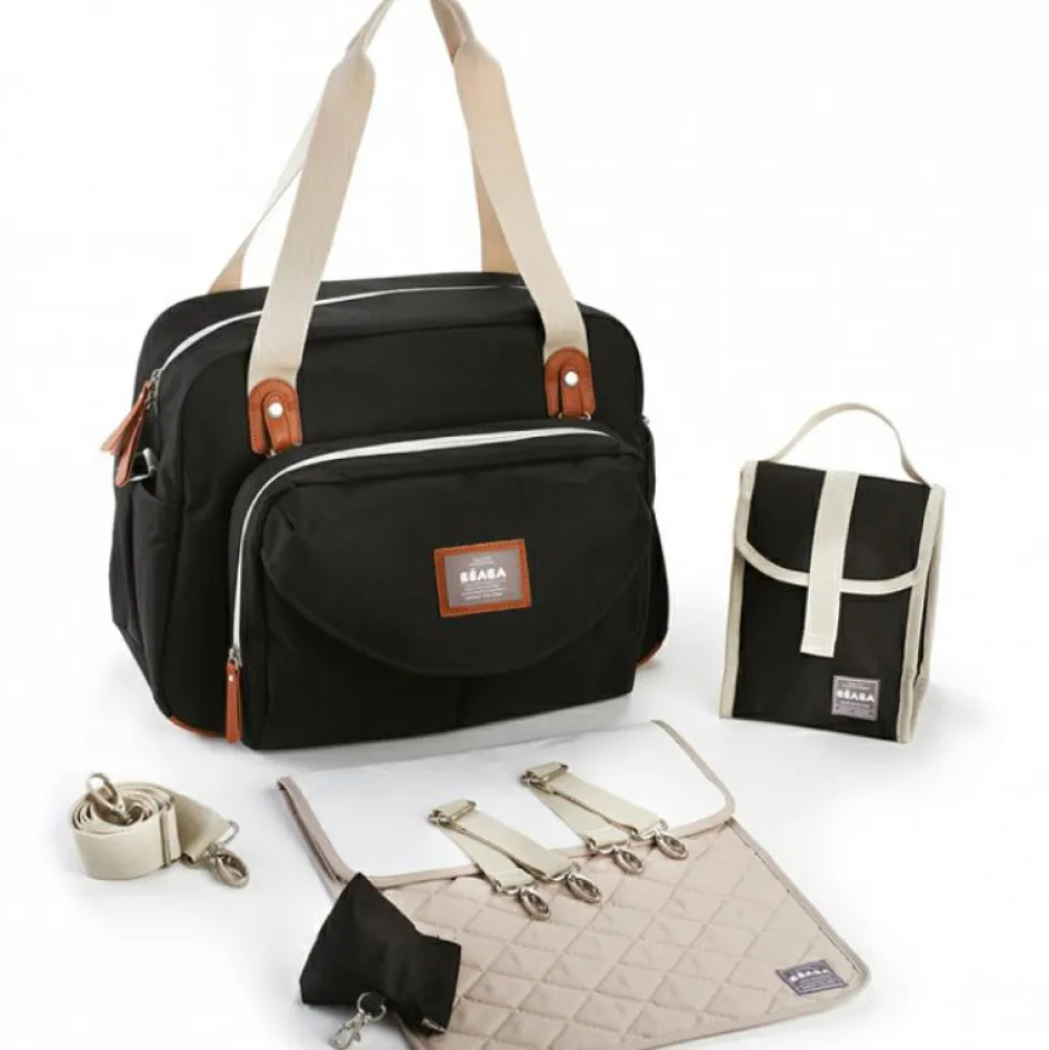 Sac à langer Genève II Smart Colors noir|Béaba Hot