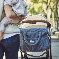BEBEL Sac à langer gris clair Comme un bonbon Wavy