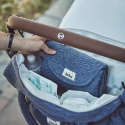 BEBEL Sac à langer gris clair Comme un bonbon Wavy