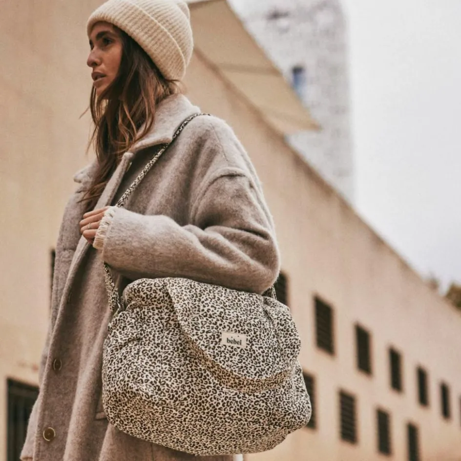 Sac à langer Middle Léopard beige|BEBEL Sale