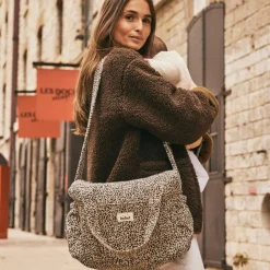 Sac à langer Middle Léopard beige|BEBEL Sale
