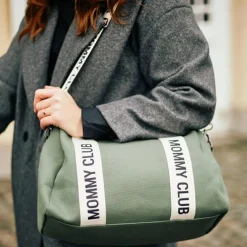 Hot Childhome Sac à langer Mommy Club signature vert