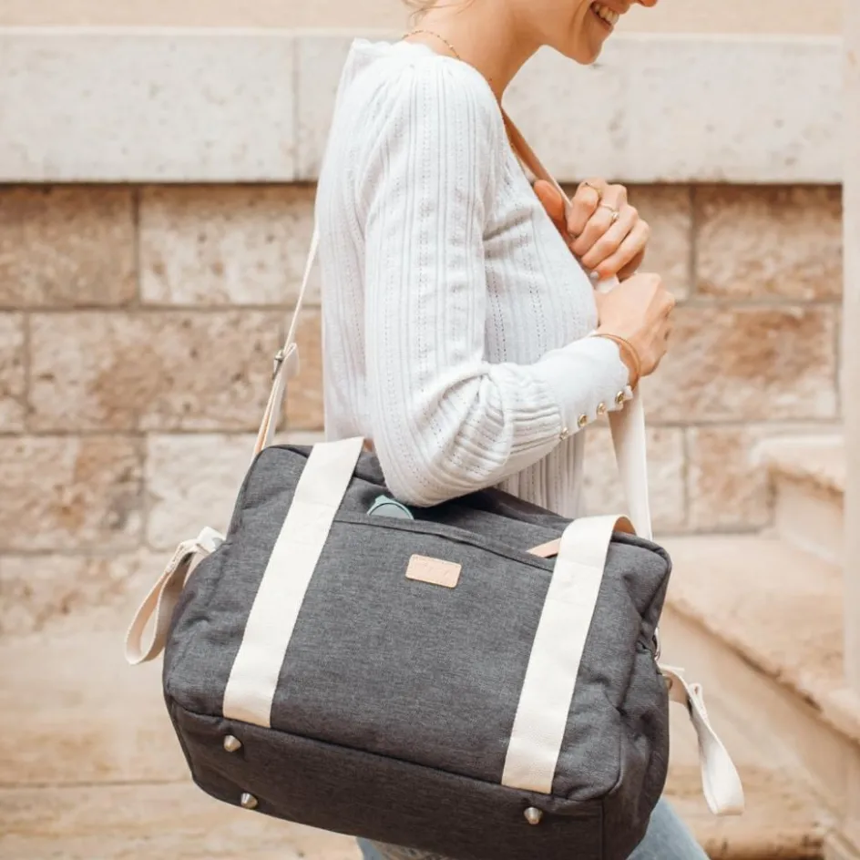 Sac à langer Paris Gris chiné foncé|Béaba New
