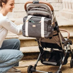 Sac à langer Paris Gris chiné foncé|Béaba New