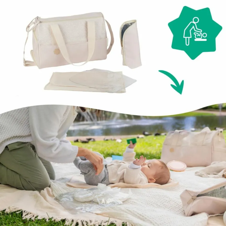 Sac à langer Pocketstyle Crème|Badabulle Sale