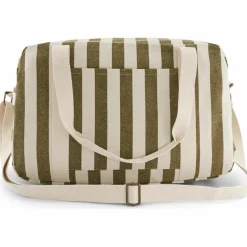 Rose in April Sac à langer Raphaël rayé Olive-Greige