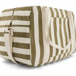 Rose in April Sac à langer Raphaël rayé Olive-Greige