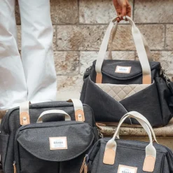 Sac à langer Sydney Gris chiné foncé|Béaba Best