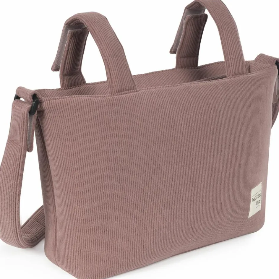 Sac à langer velours côtelé Gala Cerise|Walking Mum New