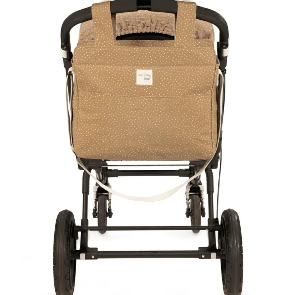 Discount Walking Mum Sac à poussette à pois Poppy Cannelle