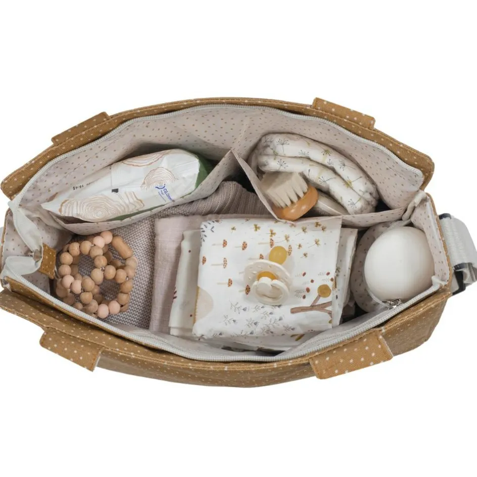 Discount Walking Mum Sac à poussette à pois Poppy Cannelle