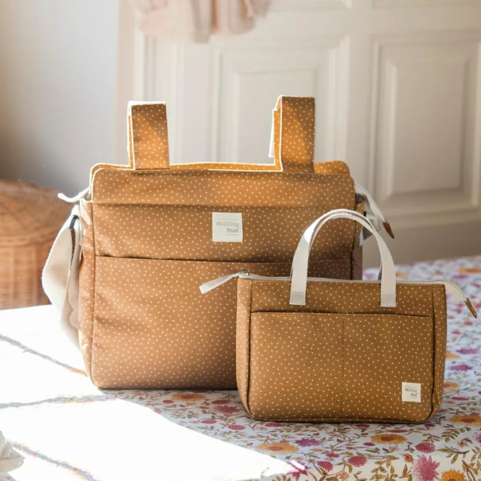Discount Walking Mum Sac à poussette à pois Poppy Cannelle