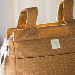 Discount Walking Mum Sac à poussette à pois Poppy Cannelle