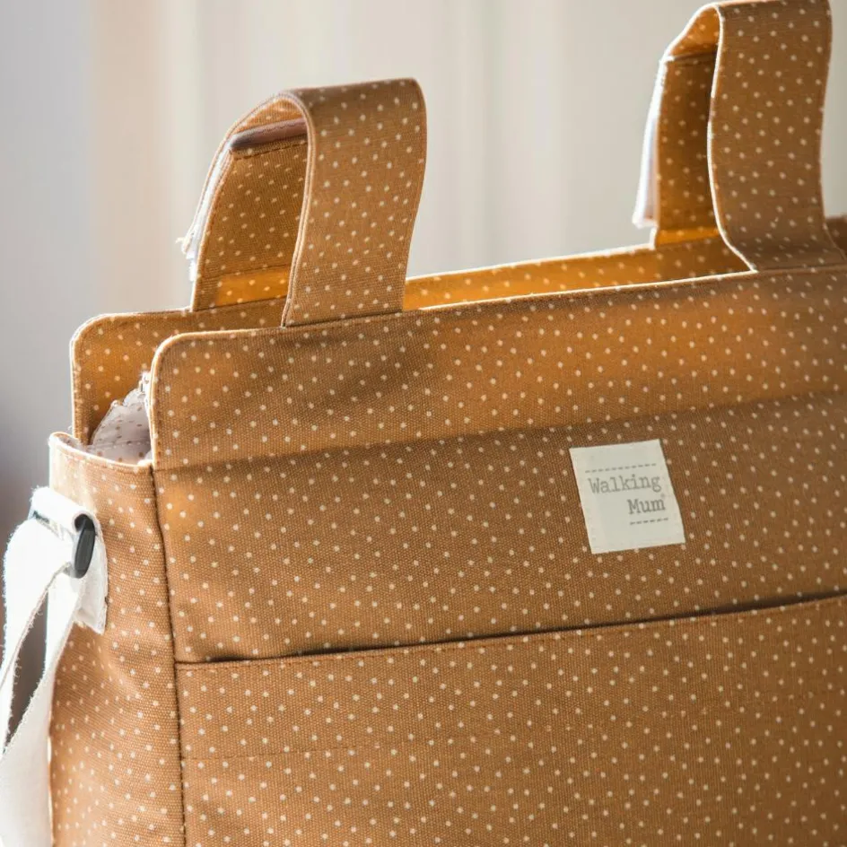 Discount Walking Mum Sac à poussette à pois Poppy Cannelle