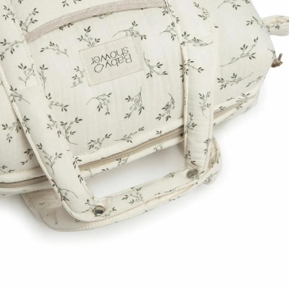 Sale Babyshower Sac à poussette Camila Olive Bloom