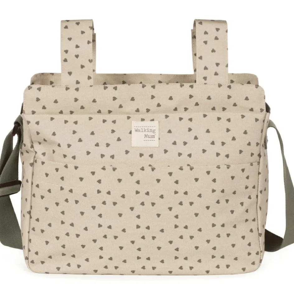 Sac à poussette coeurs Poppy Mousse|Walking Mum Hot