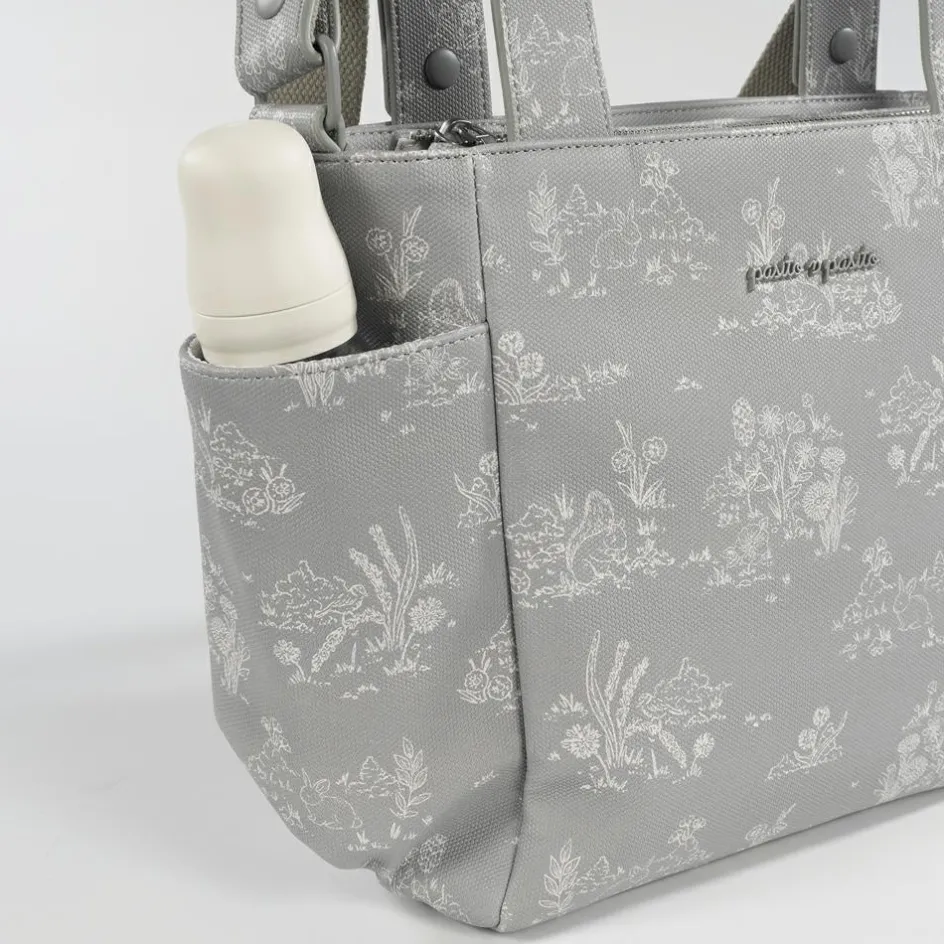 New Pasito a pasito Sac à poussette Crossbody Toile de Jouy Forest