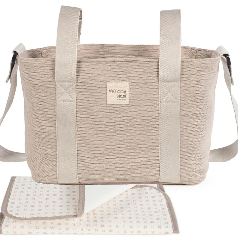 Hot Walking Mum Sac à poussette Crossbody Eco Mum Apricot