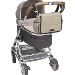 Sale Babymel Sac à poussette Eco quilt beige