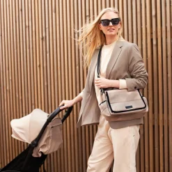 Sale Babymel Sac à poussette Eco quilt beige