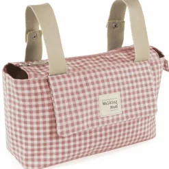Sac à poussette I love vichy rose|Walking Mum Outlet