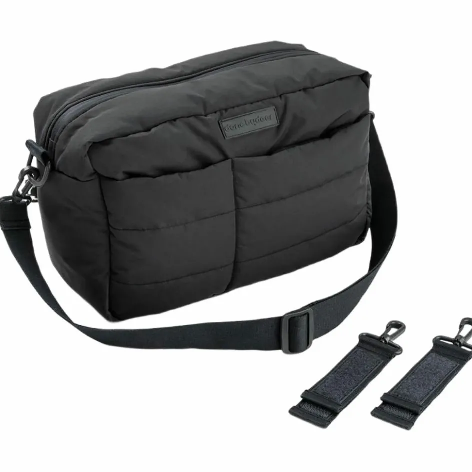 Sac à poussette matelassé Noir|Done by Deer Hot