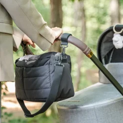 Sac à poussette matelassé Noir|Done by Deer Hot