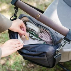 Sac à poussette matelassé Noir|Done by Deer Hot