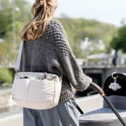 Sac à poussette matelassé Sable|Done by Deer