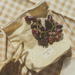 Sac à repas imperméable Eco Sunshine fleur Daisies|Nobodinoz Outlet