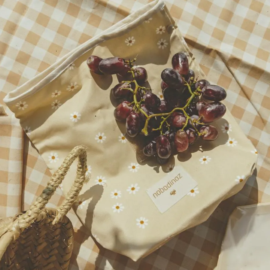 Sac à repas imperméable Eco Sunshine fleur Daisies|Nobodinoz Outlet