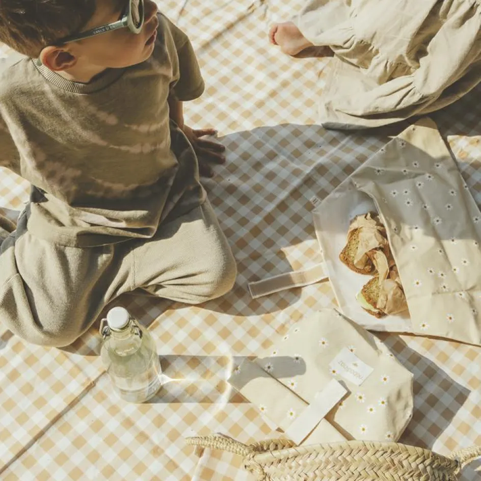Sac à repas imperméable Eco Sunshine fleur Daisies|Nobodinoz Outlet