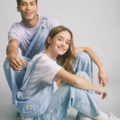 Sac banane Andrea Denim Gris|Hindbag Discount