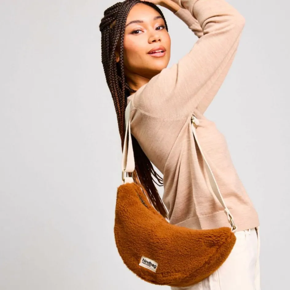 Clearance Hindbag Sac banane Andrea Teddy Brun