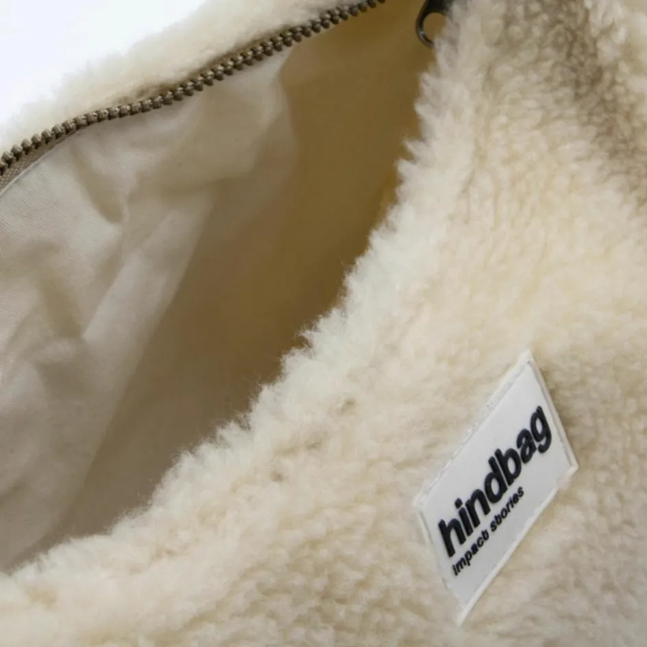 Clearance Hindbag Sac banane Andrea Teddy Beige