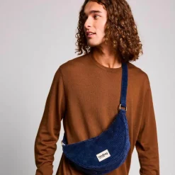 Hot Hindbag Sac banane Andrea Velours Marine