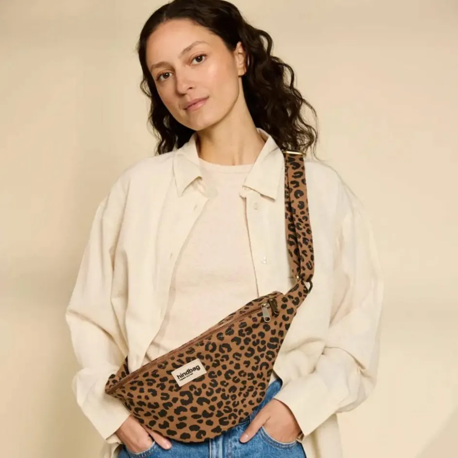 Sac banane L Sasha Léopard Cannelle|Hindbag Sale