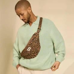 Sac banane L Sasha Léopard Cannelle|Hindbag Sale