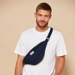 New Hindbag Sac banane L Sasha Navy Blue