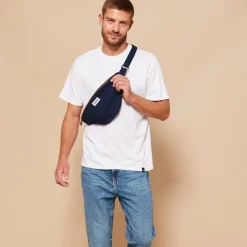 New Hindbag Sac banane L Sasha Navy Blue