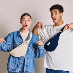 New Hindbag Sac banane L Sasha Navy Blue