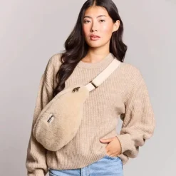 Sac banane L Sasha Teddy Beige|Hindbag Clearance