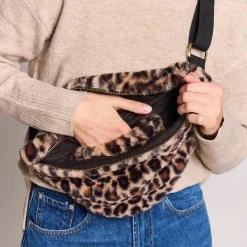 Outlet Hindbag Sac banane L Sasha Teddy Léopard