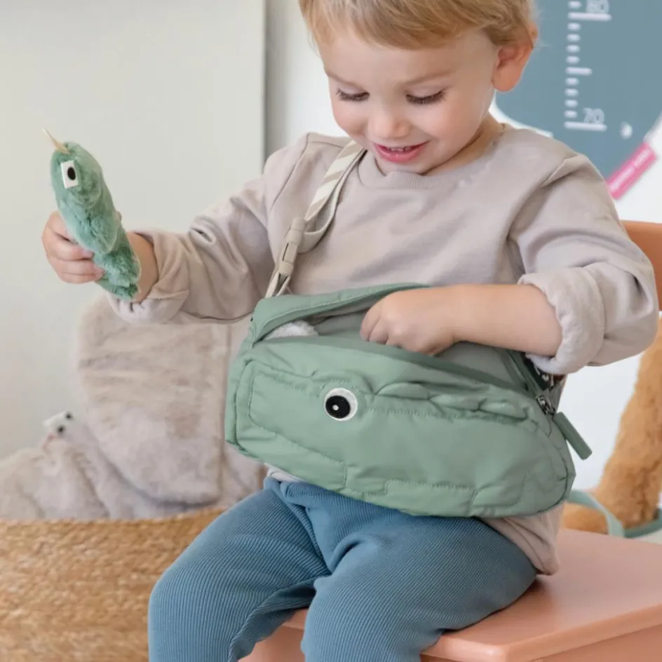 Sac banane matelassé enfant Croco Rose|Done by Deer Best