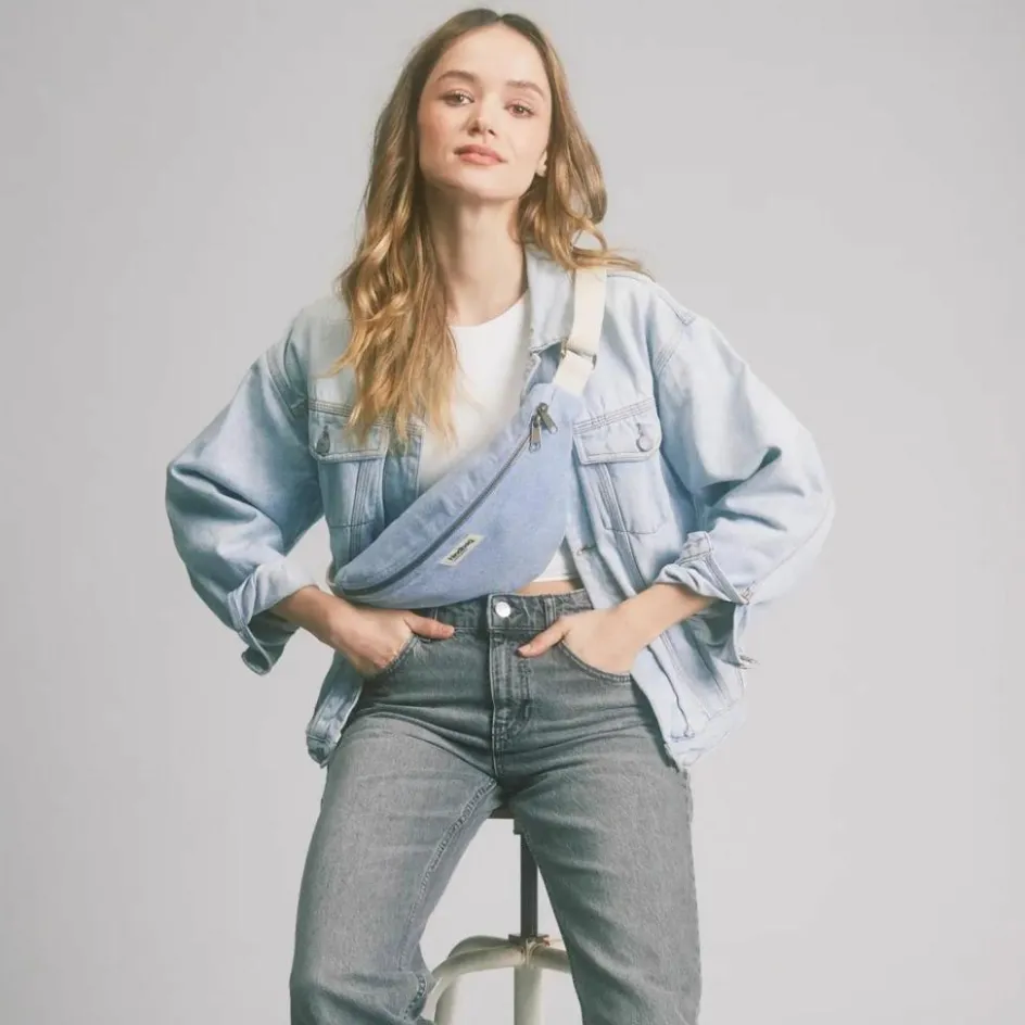 Sac banane Olivia Denim Bleu|Hindbag Outlet